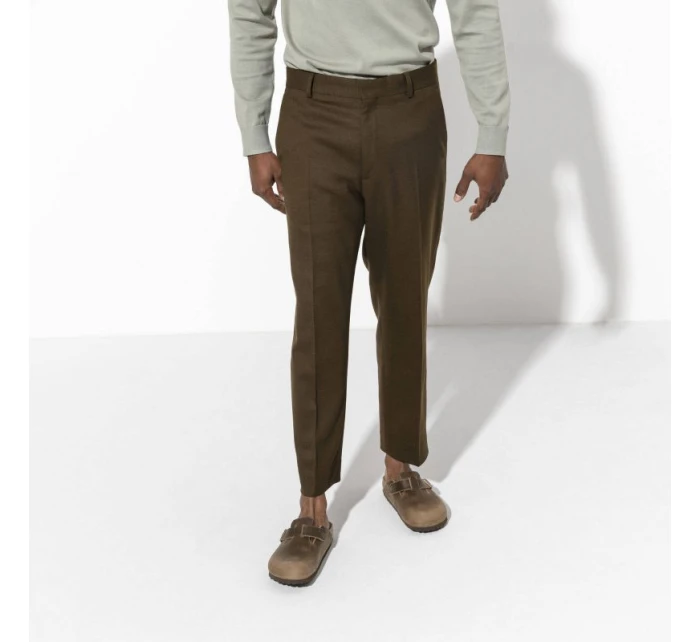 žabky Boston Brown z kůže úzké úzké model 21735776 - Birkenstock