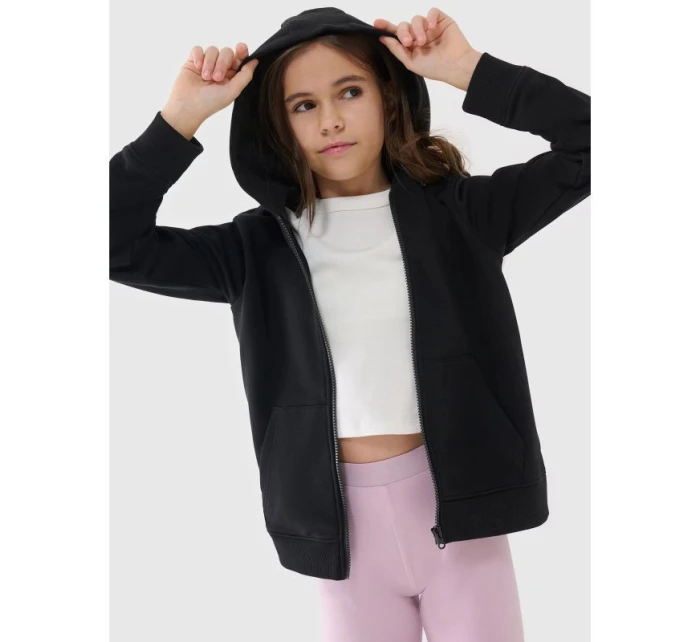 Dívčí mikina s kapucí model 21435818 - 4F Dívčí mikina s kapucí model 21435818 - 4F