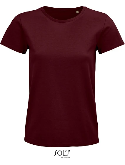 SOL'S Pioneer Women Dámské tričko z bio bavlny 25.3579 burgundy SOL'S Pioneer Women Dámské tričko z bio bavlny 25.3579 burgundy