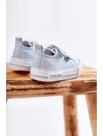 Dětské látkové tenisky se suchým zipem BIG STAR KK374078 Modrá