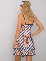 Noční košile BR KN 1042 tmavě modrá a bílá