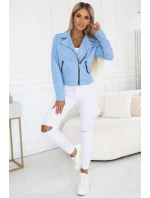 Semišová s dlouhými rukávy a zipy MODRÁ model 21227409 - numoco basic