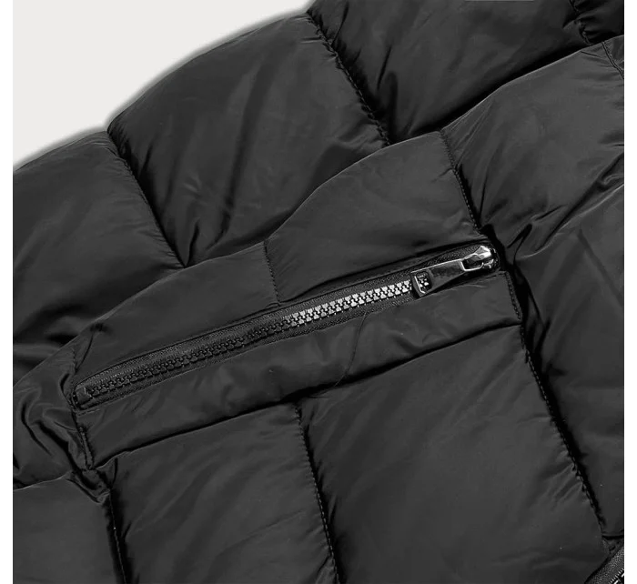 KRÓTKA KURTKA DAMSKA ZIMOWA CZARNA model 21245040 - YES!PINK