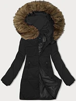 Dámská zimní bunda s kapucí J Style černá (16M9099-392)