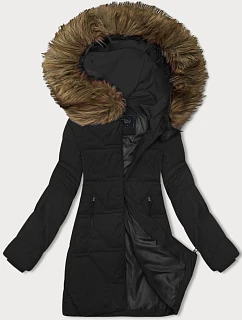 Dámská zimní bunda s kapucí J Style černá (16M9099-392)