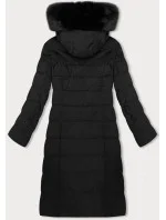 Černá dámská zimní bunda s odepínací kapucí model 21247274 - J.STYLE Černá dámská zimní bunda s odepínací kapucí model 21247274 - J.STYLE