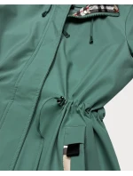 Damska kurtka z wykończeniem w kratkę Goodlookin zielona (KK60411-2#)