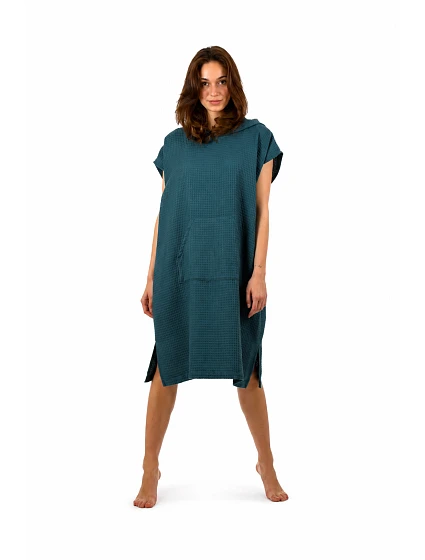 dámské pončo s kapucí Teal model 22199266 - Vestis dámské pončo s kapucí Teal model 22199266 - Vestis