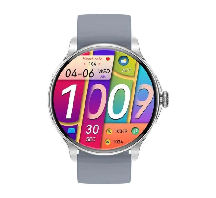 Dámské chytré hodinky SILVER Náramek + řemínek model 21806367 - RUBICON Dámské chytré hodinky SILVER Náramek + řemínek model 21806367 - RUBICON