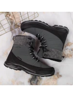 Zimní sněhové boty nepromokavé šedé DK Zimní sněhové boty nepromokavé šedé DK