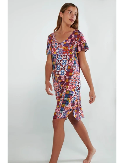 Noční košile s krátkými rukávy model 19696218 - Vamp