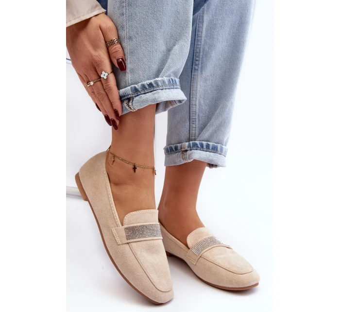 Dámské mokasíny s v béžové barvě model 21643349 - Boto Dámské mokasíny s v béžové barvě model 21643349 - Boto