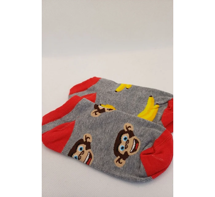 Dětské šedé kotníkové ponožky s a model 22044991 - Milena