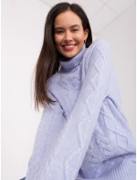 Sweter AT SW jasny fioletowy model 19034243 - FPrice Sweter AT SW jasny fioletowy model 19034243 - FPrice