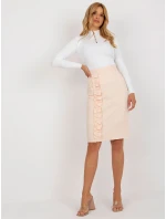 Spódnica LK SD model 18625296 brzoskwiniowy - FPrice Spódnica LK SD model 18625296 brzoskwiniowy - FPrice