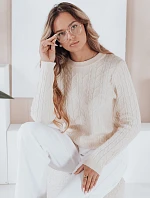 Dámský svetr BRAVINA ecru FashionStreet MY2527