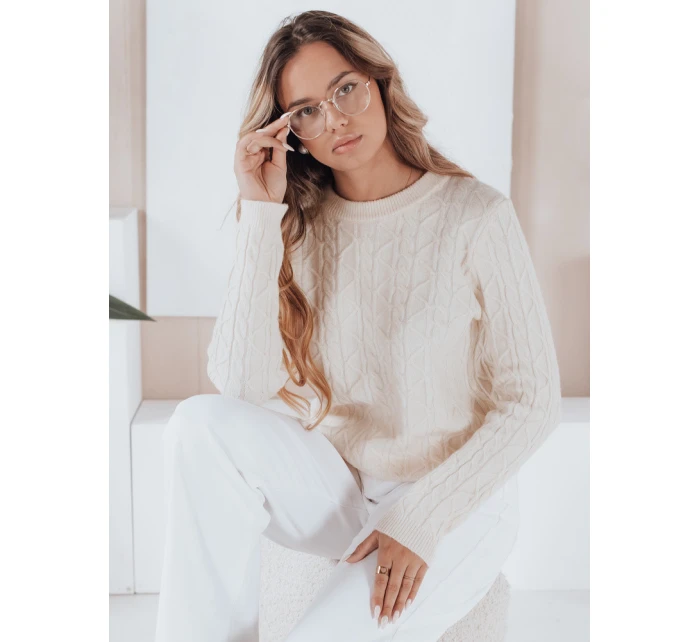 Dámský svetr BRAVINA ecru FashionStreet MY2527