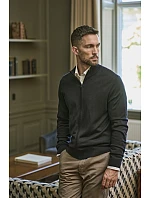 TJ Pánský pletený svetr se zipem 18. black model 22465102 - Tee Jays TJ Pánský pletený svetr se zipem 18. black model 22465102 - Tee Jays