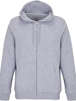 SOL'S Calipso Unisex mikina s kapucí z těžké bavlny 25.4237 grey melange