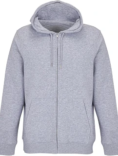 SOL'S Calipso Unisex mikina s kapucí z těžké bavlny 25.4237 grey melange