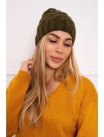 Fleecová čepice Agnes K239 khaki Fleecová čepice Agnes K239 khaki