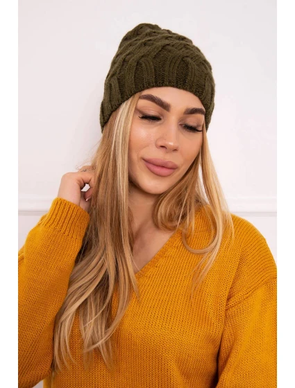 Fleecová čepice Agnes K239 khaki Fleecová čepice Agnes K239 khaki
