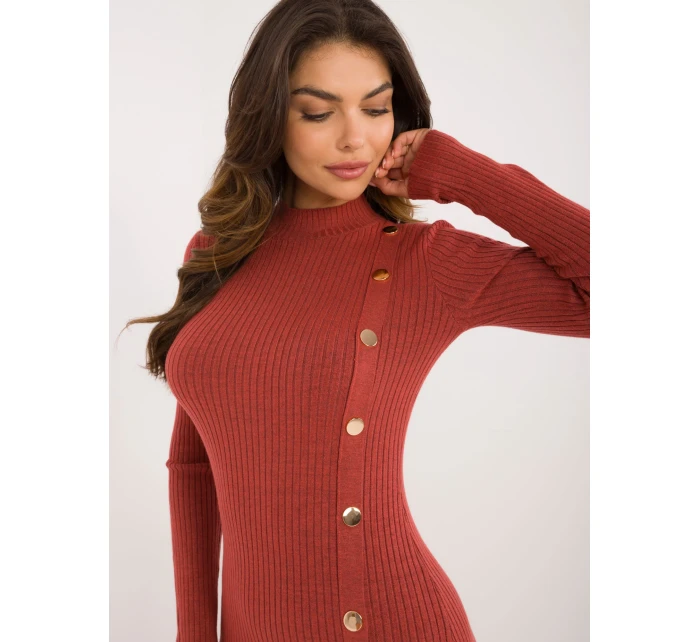 Šaty AT SK 2345 2.32 tmavě oranžová Šaty AT SK 2345 2.32 tmavě oranžová