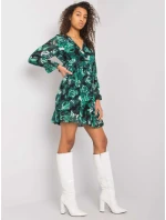 Šaty DHJ SK 12220 1.10P tmavě zelená