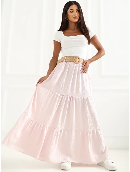 Spódnica MO SD model 22284418 jasny różowy - FPrice Spódnica MO SD model 22284418 jasny różowy - FPrice