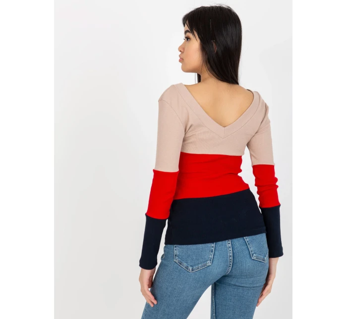 Halenka RV BZ 8429.41P tmavě modrá červená