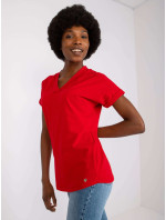 Severinino červené volné tričko