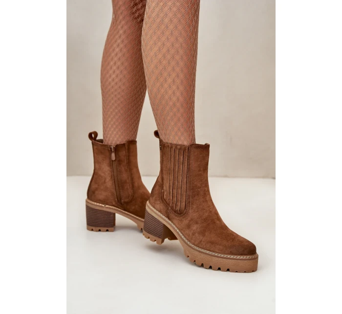 Boty na podpatku model 199300 Step in style Boty na podpatku model 199300 Step in style