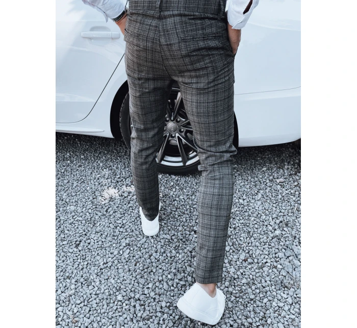 Pánské tmavě šedé kalhoty FashionStreet UX4404