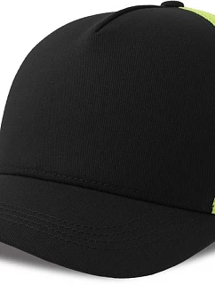 Rapper CottonS 5 panelová Trucker kšiltovka model 22450323 black/yellow fluo - Atlantis Headwear