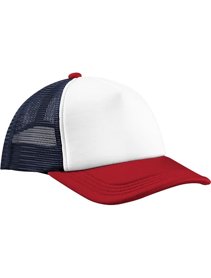 Beechfield B 639 5 panelová Retro Trucker kšiltovka 53.0639 navy/red Beechfield B 639 5 panelová Retro Trucker kšiltovka 53.0639 navy/red
