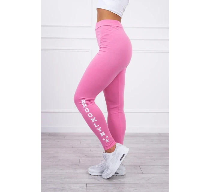 Brooklyn legíny kalhoty světle růžové