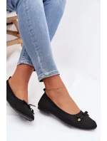Černé balerínky s mašlí model 21997789 - Boto Černé balerínky s mašlí model 21997789 - Boto