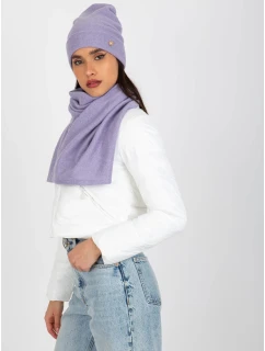 Dámský komplet čepice a šála LK KMPL model 21734234 fialová - FPrice