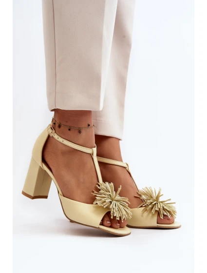 Sandály na podpatku model 198793 Step in style Sandály na podpatku model 198793 Step in style