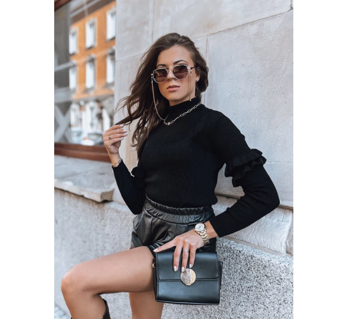 Dámský svetr černý Dstreet model 21964200 - FashionStreet Dámský svetr černý Dstreet model 21964200 - FashionStreet