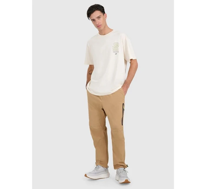 Pánské tričko oversize s potiskem 4F 4FRAW25TTSHM3220-11S