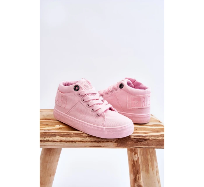 Dětské klasické vysoké tenisky Big Star model 21609028 růžové - Big Star Shoes Dětské klasické vysoké tenisky Big Star model 21609028 růžové - Big Star Shoes