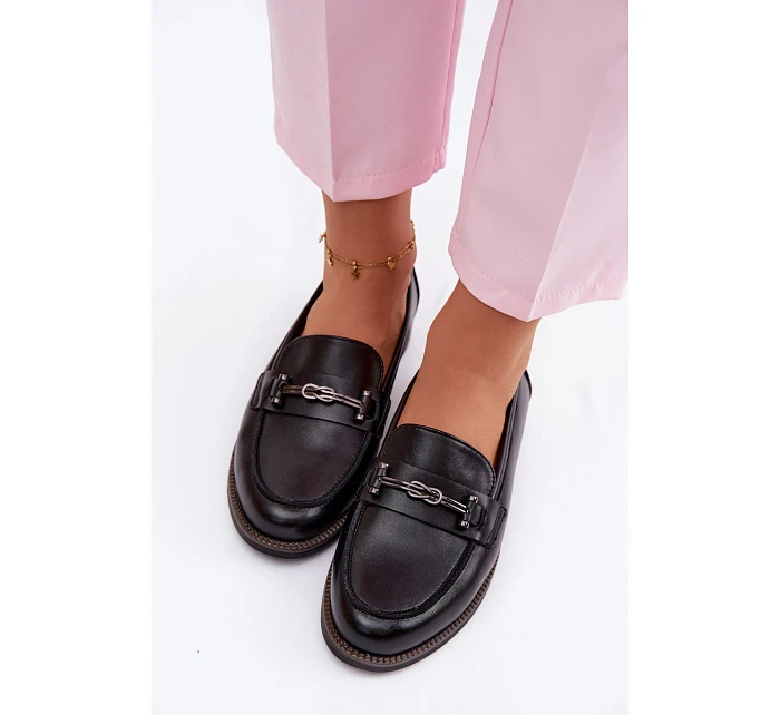 Dámské kožené mokasiny Vinceza 18132 Černé Dámské kožené mokasiny Vinceza 18132 Černé