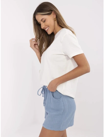 T shirt model 21153844 biało niebieski - FPrice