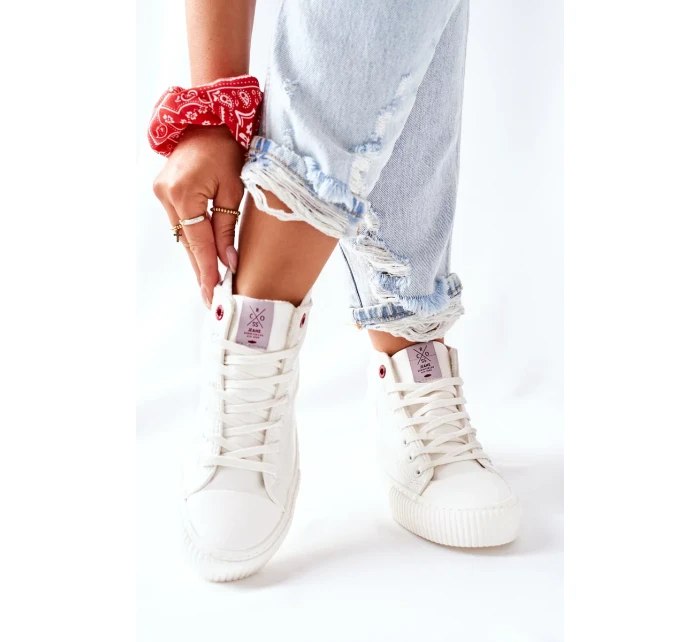 Dámské Tenisky Cross Jeans Bilé II2R4022 Dámské Tenisky Cross Jeans Bilé II2R4022