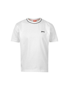 Slazenger Plain T Shirt Junior White - Bílá / 13 - Slazenger