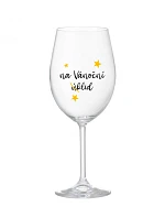NA VÁNOČNÍ ÚKLID - čirá sklenice na víno 350 ml