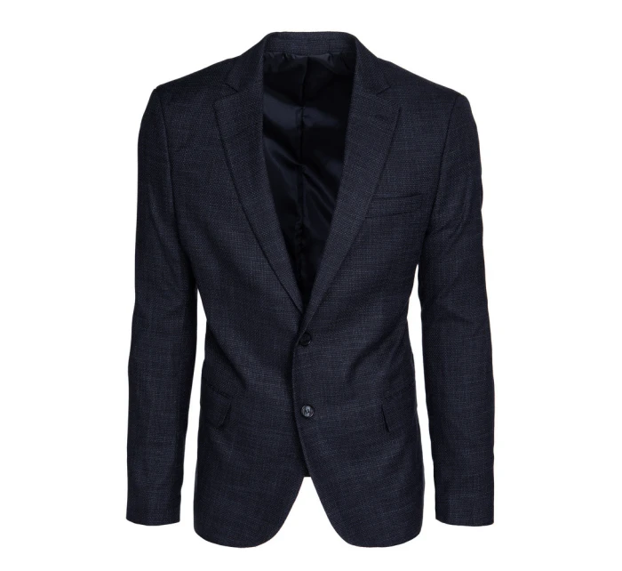 Pánské jednořadové sako v tmavě modré barvě FashionStreet MX0620
