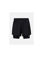 Pánské šortky PEAK PERFORMANCE M Discover 2-In-1 Shorts, černé Pánské šortky PEAK PERFORMANCE M Discover 2-In-1 Shorts, černé