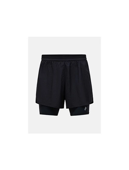 Pánské šortky PEAK PERFORMANCE M Discover 2-In-1 Shorts, černé Pánské šortky PEAK PERFORMANCE M Discover 2-In-1 Shorts, černé